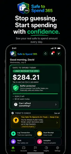 Safe to Spend 365: Budget AI screenshot 1