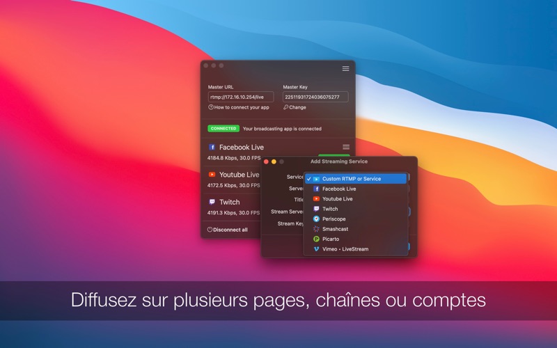 Screenshot #1 pour Multistream Studio • Streaming