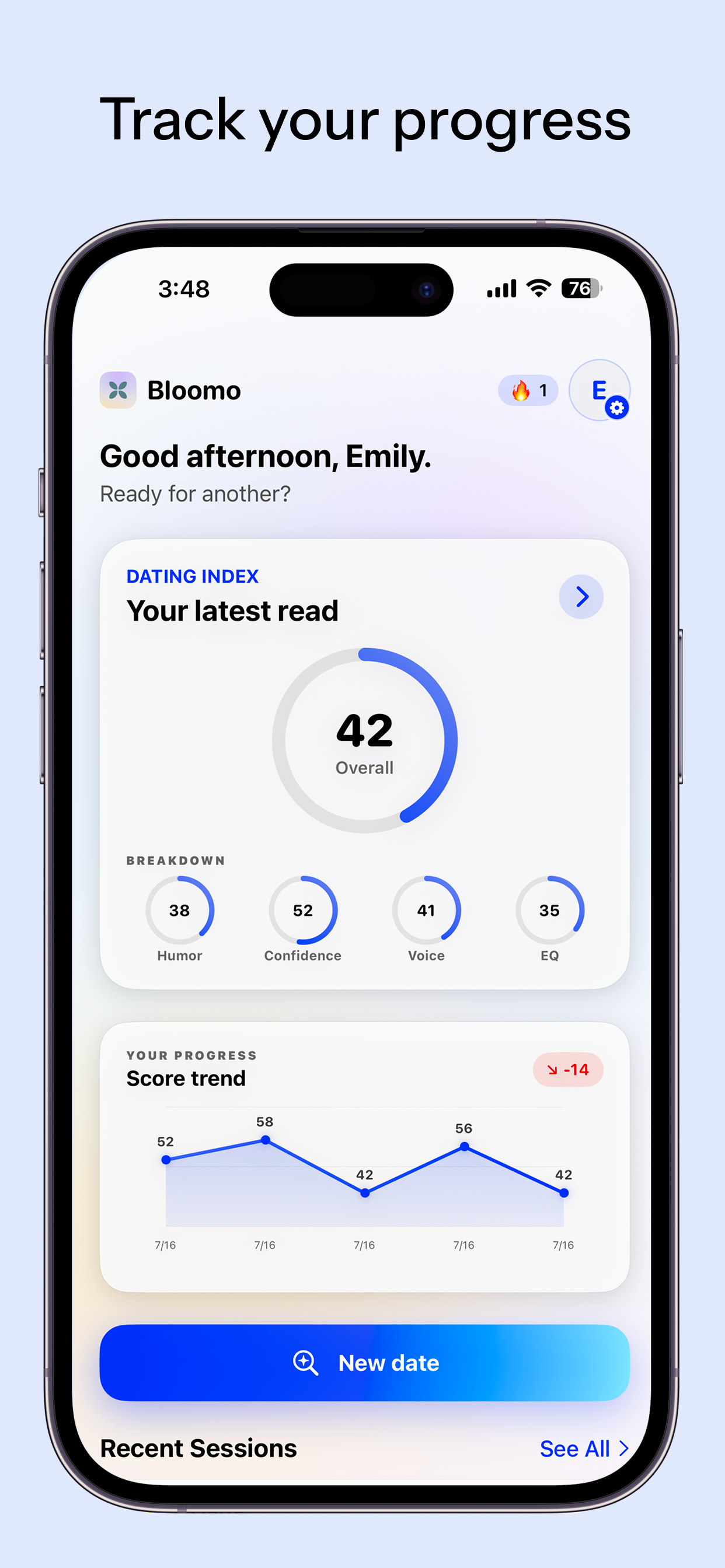 Bloomo: Voice Dating Test screenshot 4