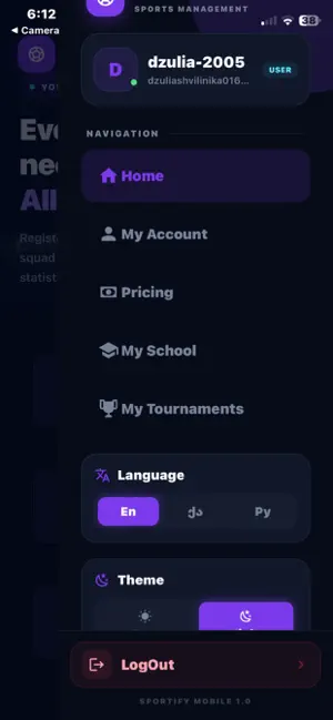 Sportify Tournament screenshot 2