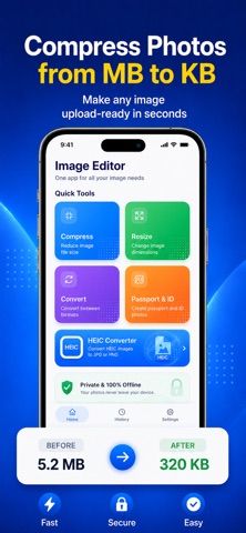 Photo Compressor – Resize Screenshot 1 of 8