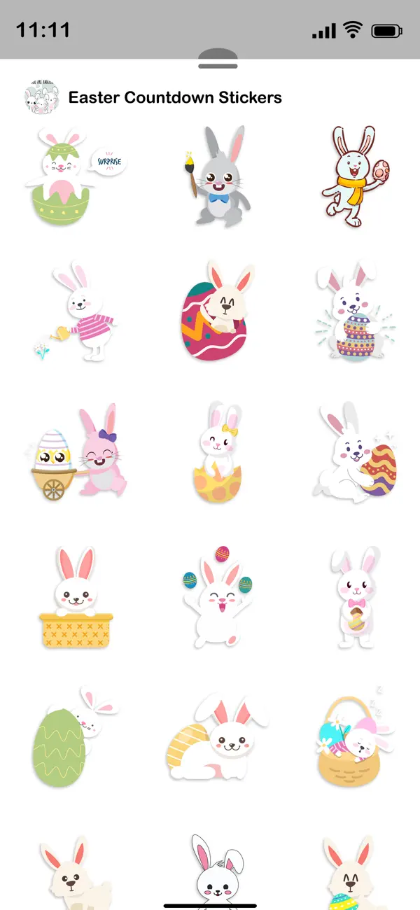 Screenshot #2 pour Easter Countdown Stickers