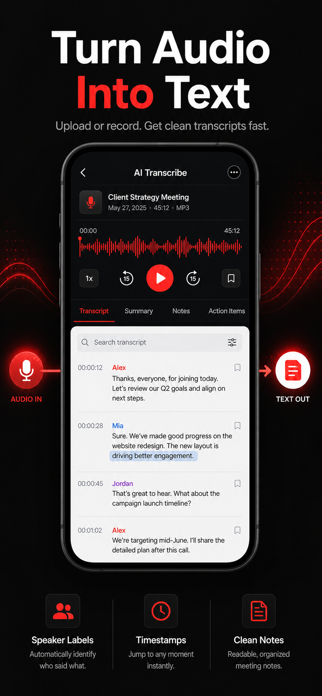 AI Transcribe: Meeting Notes Screenshot 2 of 6