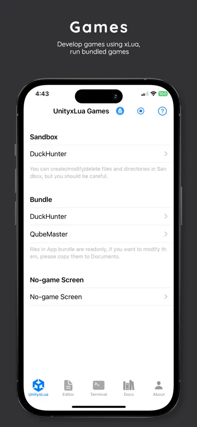 U Game Engine + xLua screenshot 1
