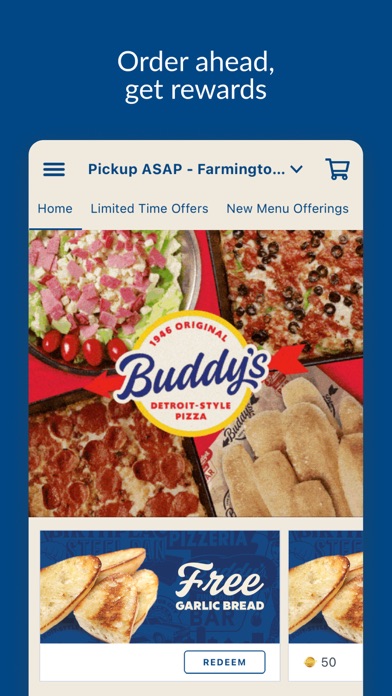 Buddy's Pizza iPhone screenshot 1 - Food & Drink app