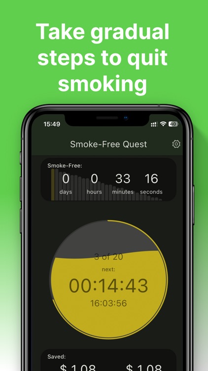 Smoke Free: Cigarette Tracker