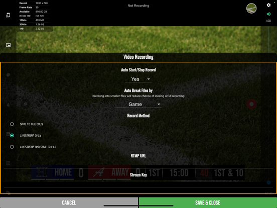 BT Football Camera iPad screenshot