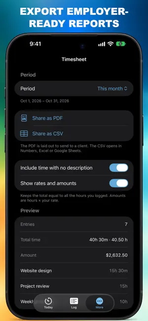 Wage Tracker Widgets screenshot 3