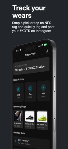SneakerVault iPhone screenshot