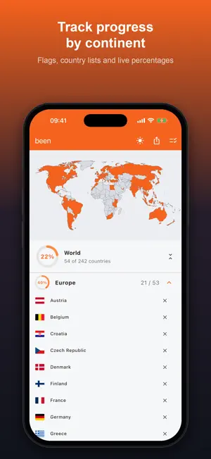 been: Countries Visited screenshot 2