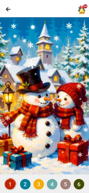 Christmas Color by Numbers screenshot 3