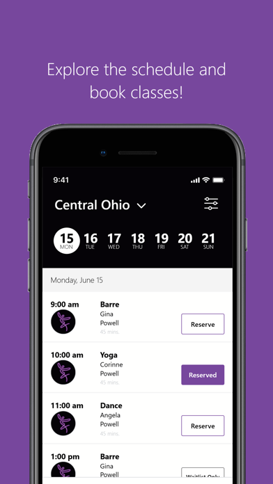 Studio 614 Fitness iPhone screenshot 3 - Health & Fitness app