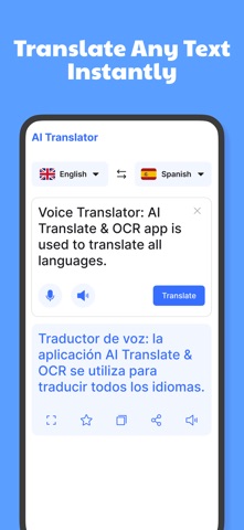 AI Translator: AIl Translation iPhone screenshot