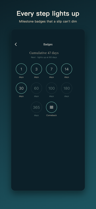 Ashore: Quit Smoking & Sober Screenshot 4 of 5