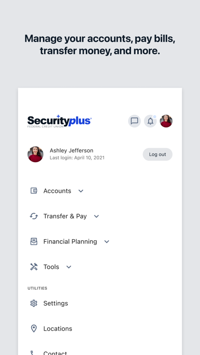 Securityplus FCU Mobile iPhone screenshot 4 - Finance app