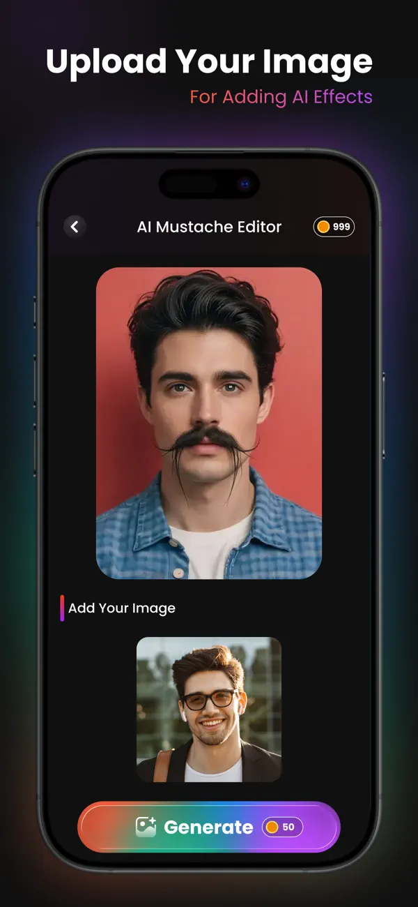 Screenshot #3 pour AI Mustache Photo Booth