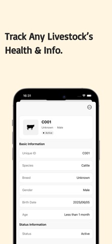Livestock Manager-Farm Records iPhone screenshot