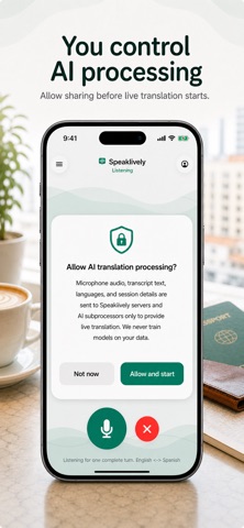 Speaklively: Anywhere, Anytime screenshot