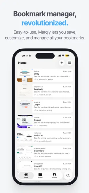 Marqly - AI Bookmark Manager screenshot 1