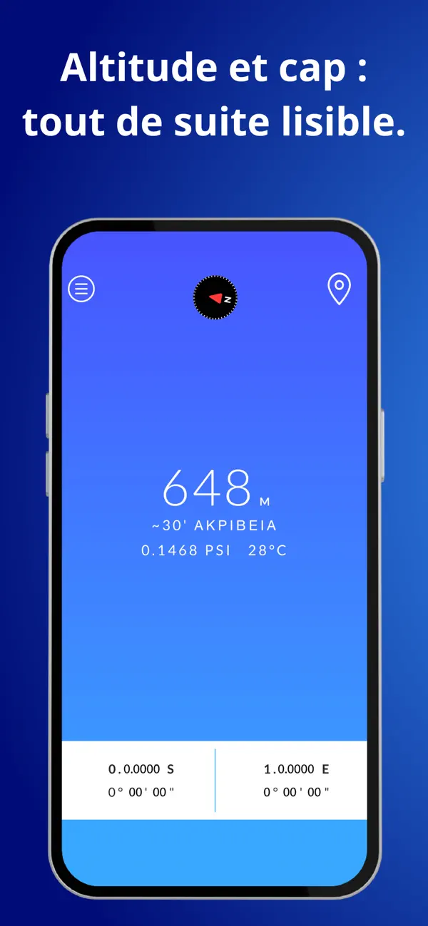 Screenshot #2 pour Altimètre Pro GR