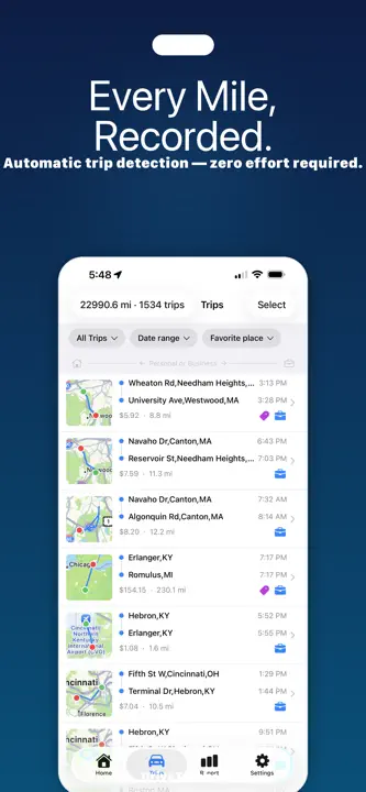 Mile Logger: Screenshot 2 von 5