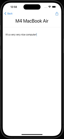 SecureSync Notes iPhone screenshot