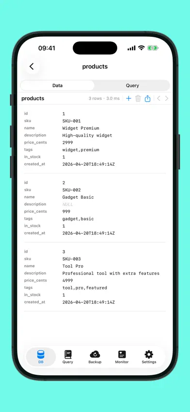 Forge Database Manager screenshot 3