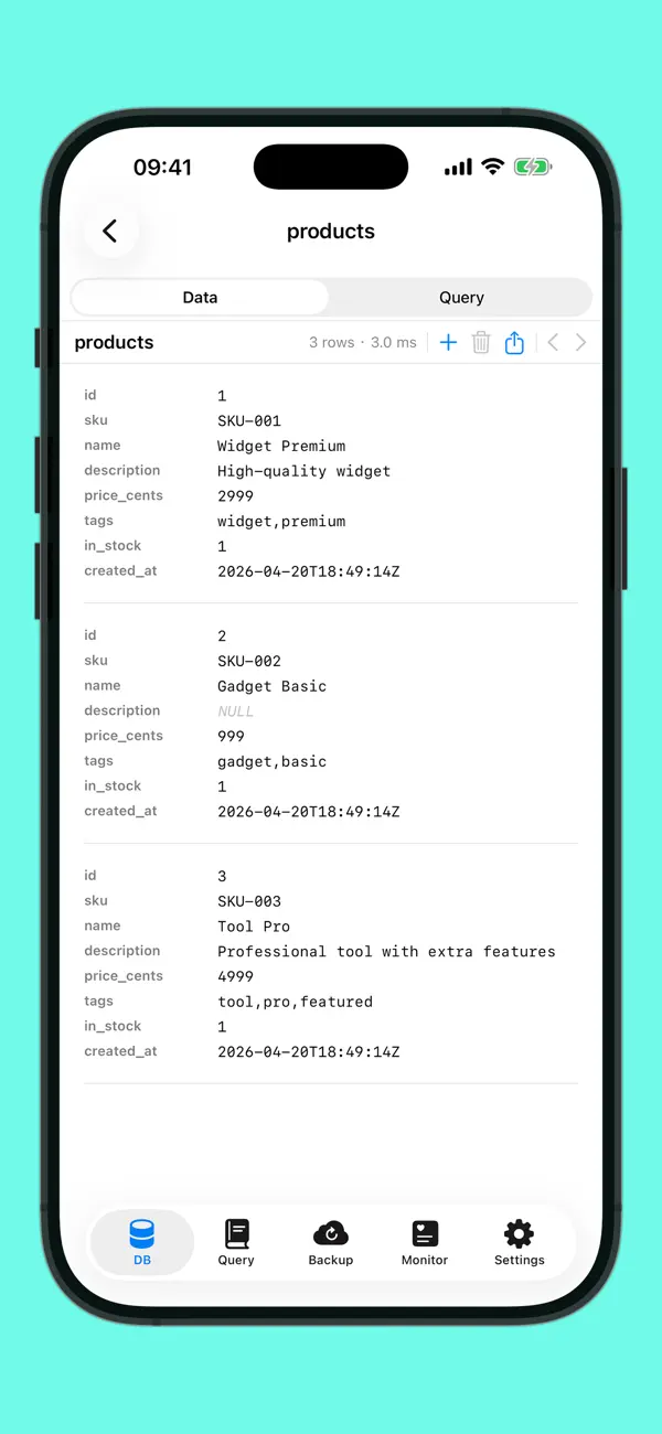 Screenshot #3 pour Forge Database Manager