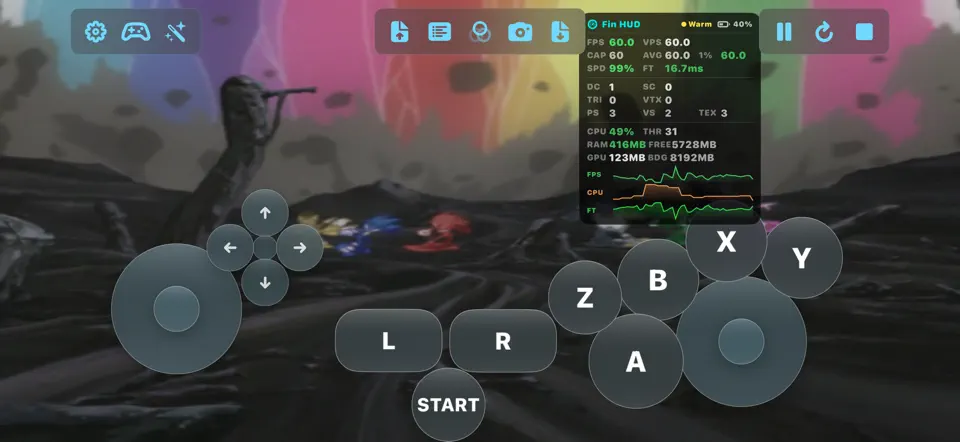 Capture d'écran de Fin - Game Emulator sur iPhone 2