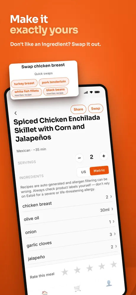 Eatsë: Meal Planner & Recipes screenshot 3