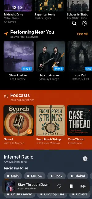 Whiskey River Music Player screenshot 2