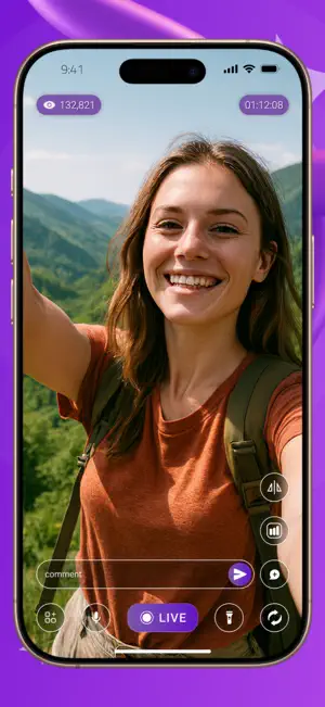 FeelThere: Live Streaming App screenshot 1