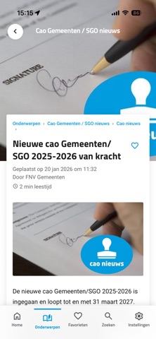 FNV Gemeenten / SGO Screenshot 3 of 6