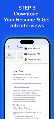 Resume Ladder iPhone screenshot