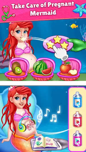 Mermaid Mom & Baby Care Game screenshot 1