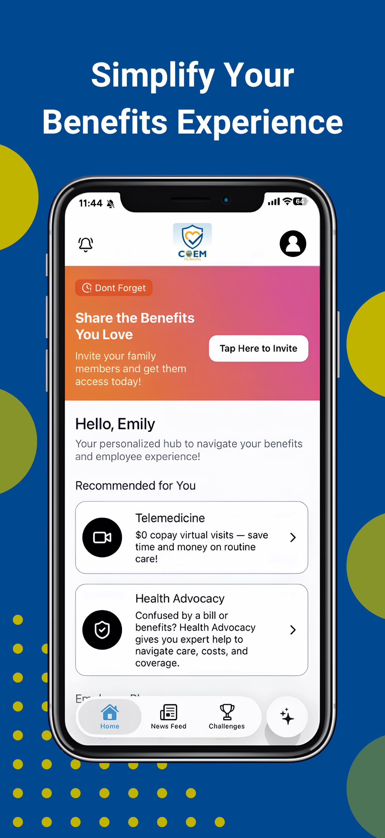 Screenshot 1 of COEM Benefits
