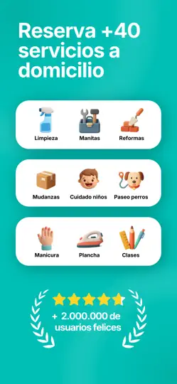 Captura de pantalla de Webel - Servicios A Domicilio en iPhone 2