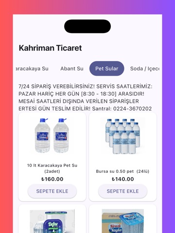 Kahriman Ticaret iPad screenshot