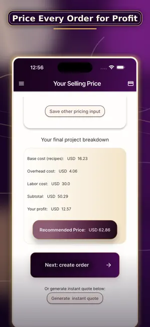 BakersPro: Cake & Pastry Biz iPhone screenshot 5