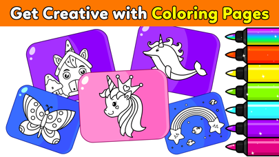 Unicorn Coloring Club Games Screenshot