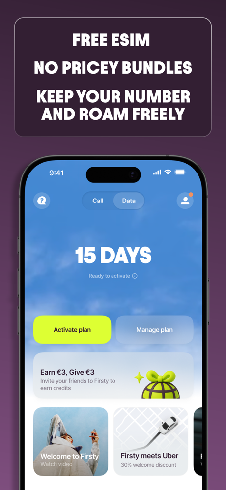 Firsty: O Seu eSIM Global screenshot 2