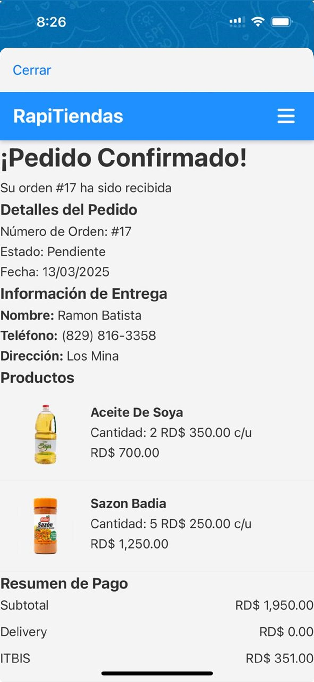 RapiDeli screenshot 10