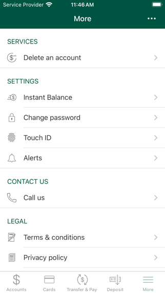 Bank of Milton Mobile Banking Screenshot