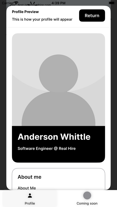 Real Hire Screenshot