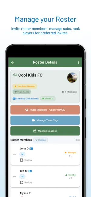 Sportal: Manage & Play Sports screenshot 3