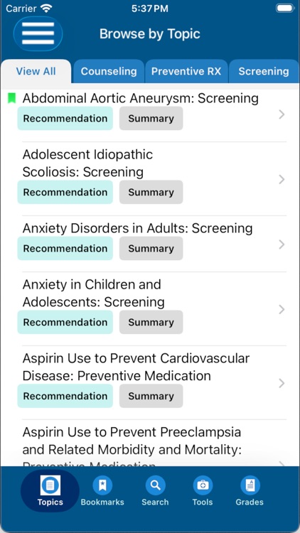USPSTF Prevention TaskForce screenshot-3