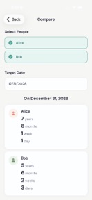 LineAge - Family Age Tracker screenshot