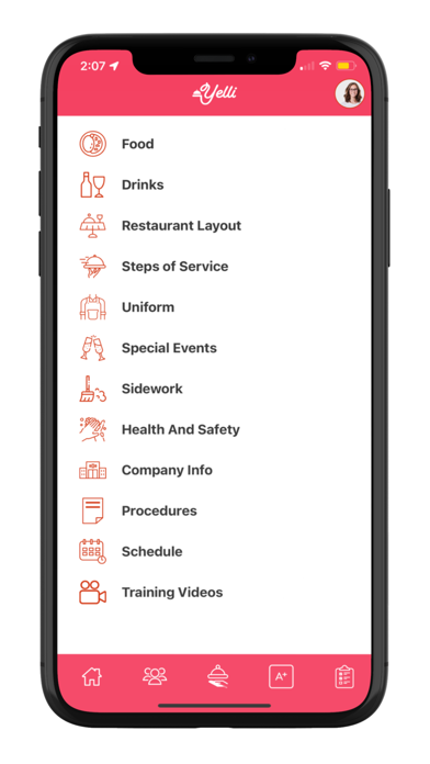 Yelli - Restaurant Training Screenshot