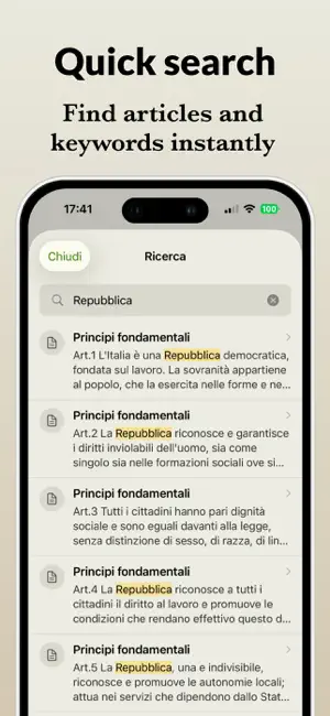 Italian Constitution & Laws screenshot 3
