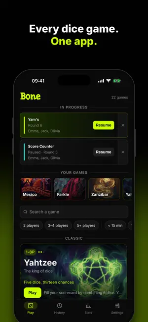 Bone: Dice Score Keeper screenshot 1